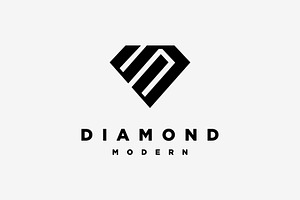 Letter S Diamond Jewelry Logo