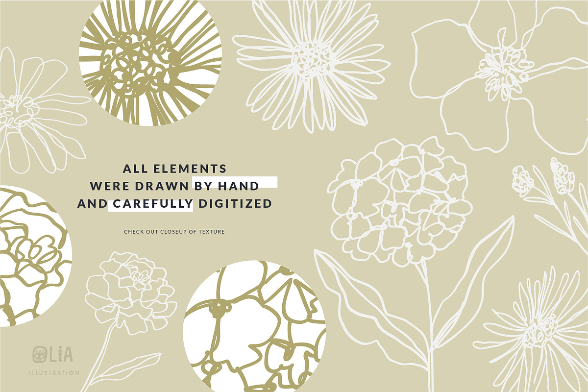 Elegant Botanicals | 100% Hand drawn, a Decorative Illustration by Olia (Photo 9 of 14)