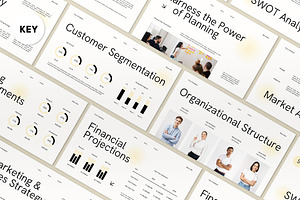 White Gradient Business Plan Keynote