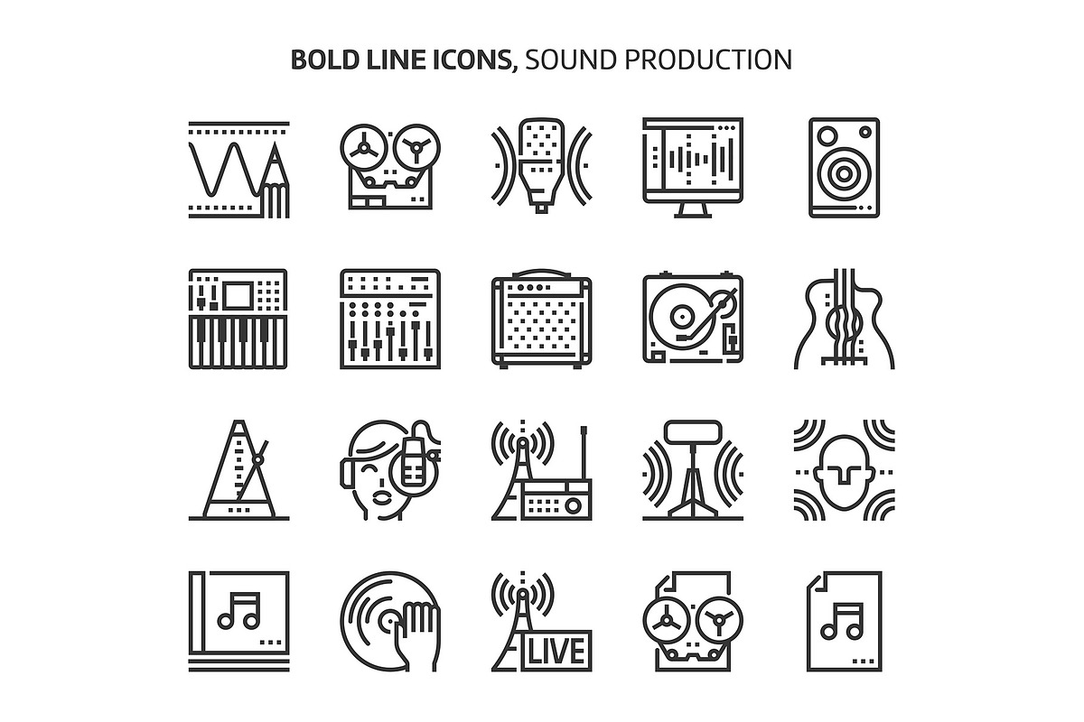 Bold Line Icons, an Outline Icon by Howcolour (Photo 113 of 151)