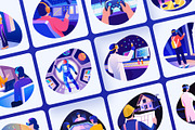 Animated AR and VR Technology Art Se, a Technology Illustration by Brickclay (Thumbnail 5 of 5)