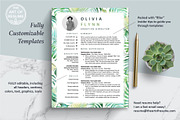 Creative Resume Template | Floral CV, a Resume Template by The Art of Resume (Thumbnail 3 of 8)