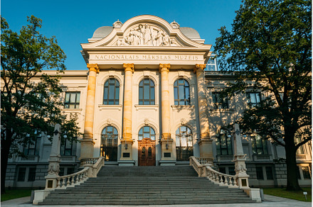 Riga, Latvia. Entrance Of Latvian, an Architecture Photo by Our Amazing World