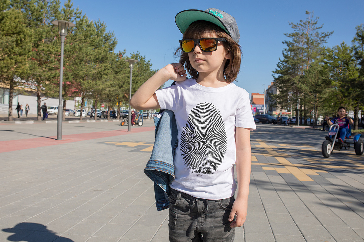 100 Kid's T-Shirt Mock-Up 2018 #22, a Shirt Mockup by Freeman Studio (Photo 70 of 107)