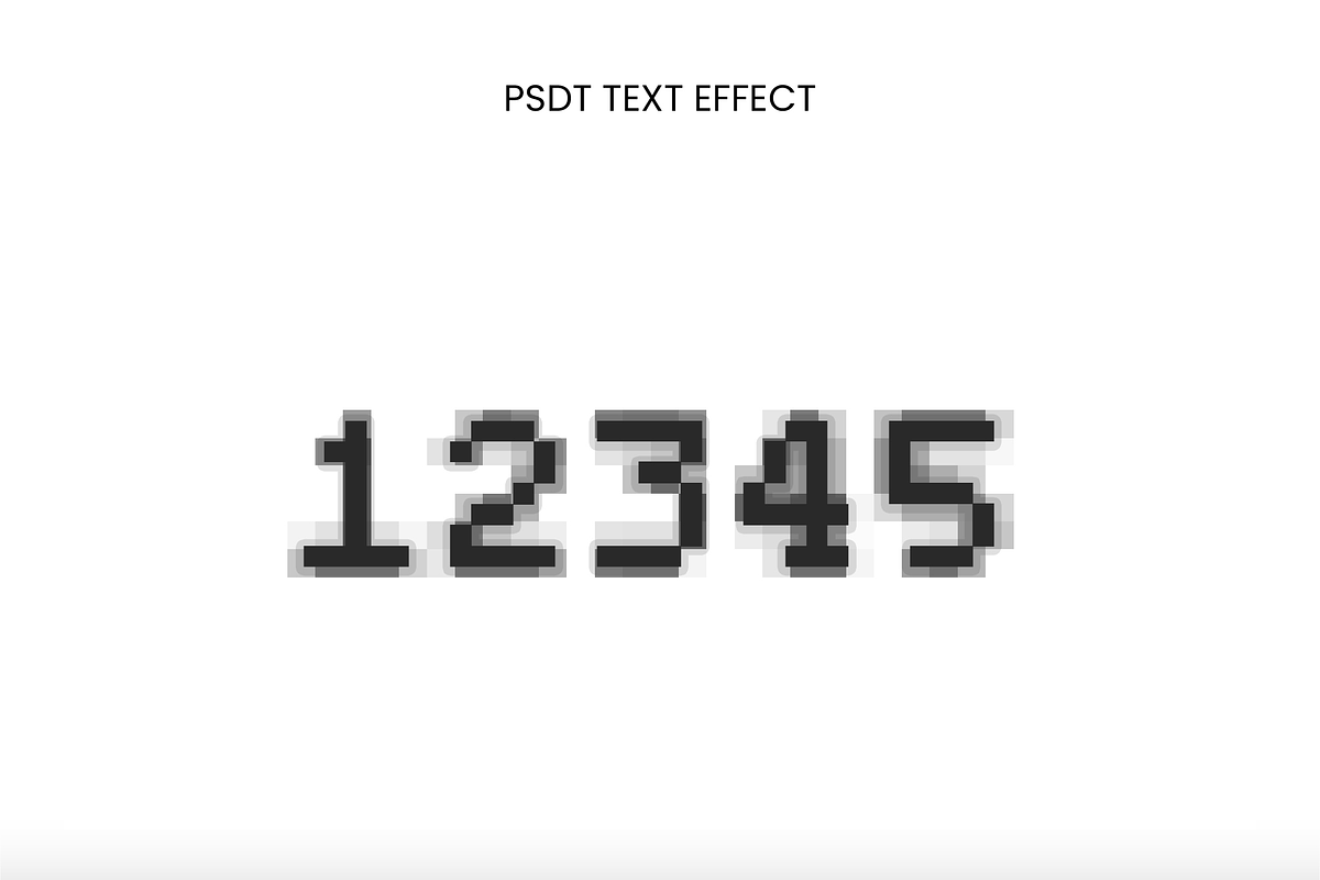 Pixel Blur Text Effect preview 2