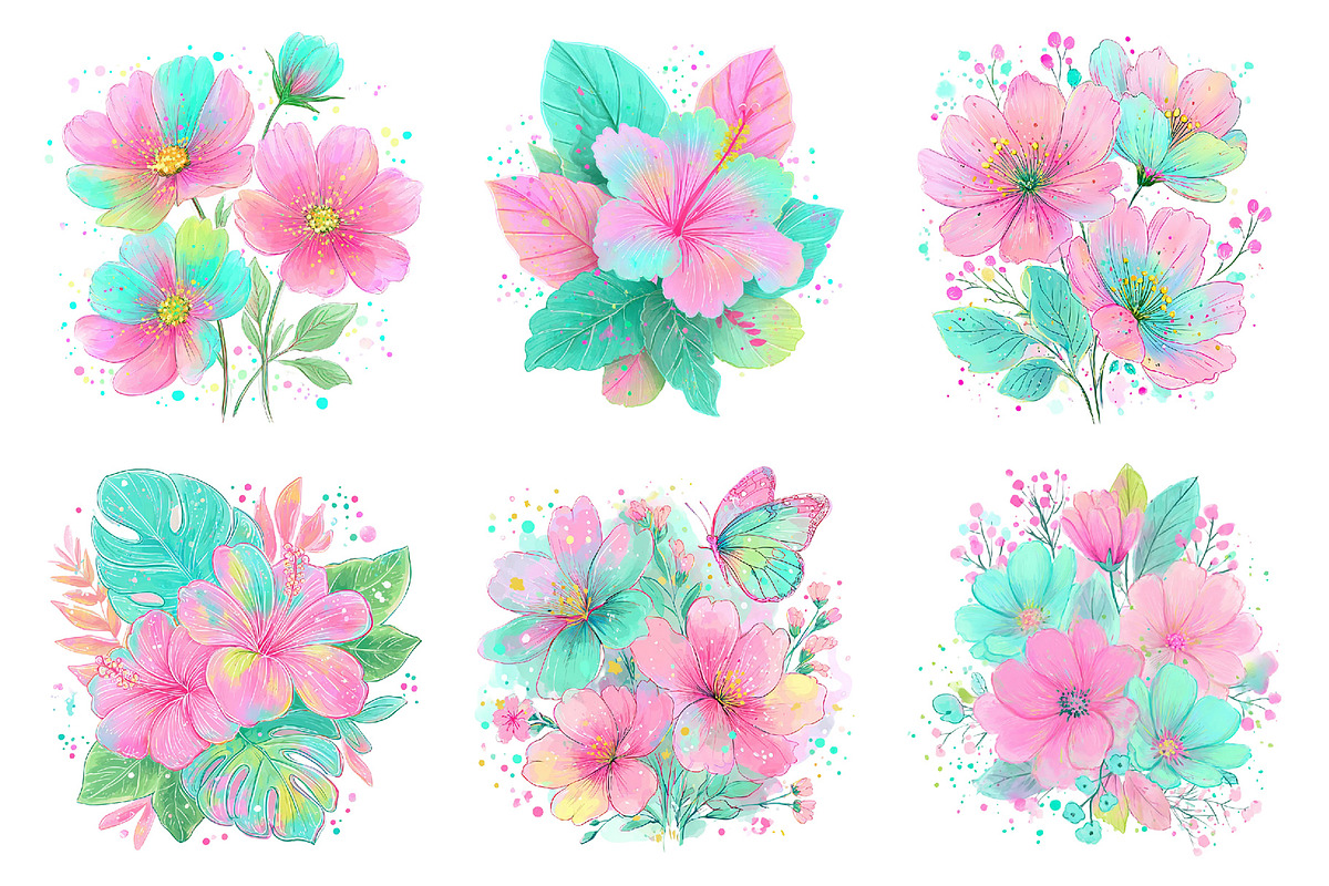 Floral Summer Png, Summer Vibes PNG, an Illustration by Daily.Designs (Photo 5 of 5)