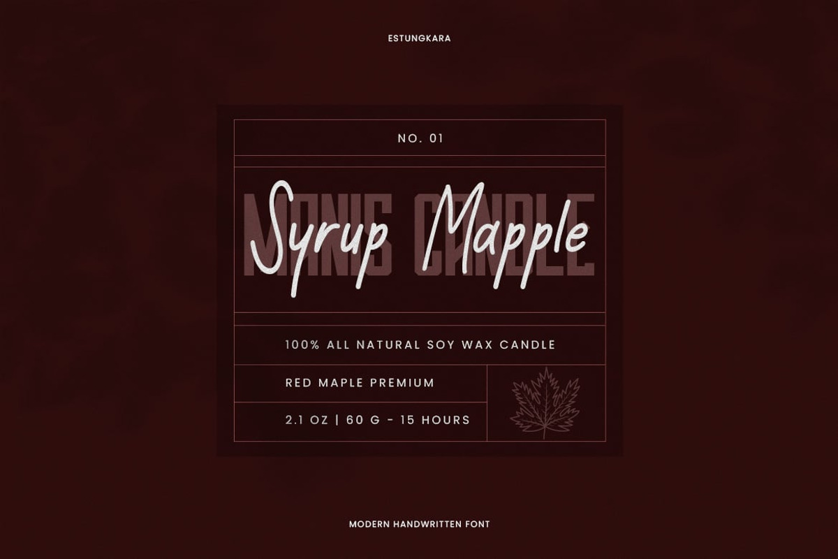 Natural - Modern Display Font, a Script Font by Luna Shop (Photo 7 of 8)