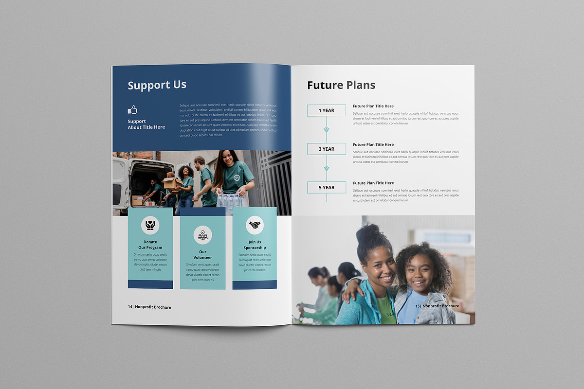 Nonprofit Brochure | Canva & Word preview 8