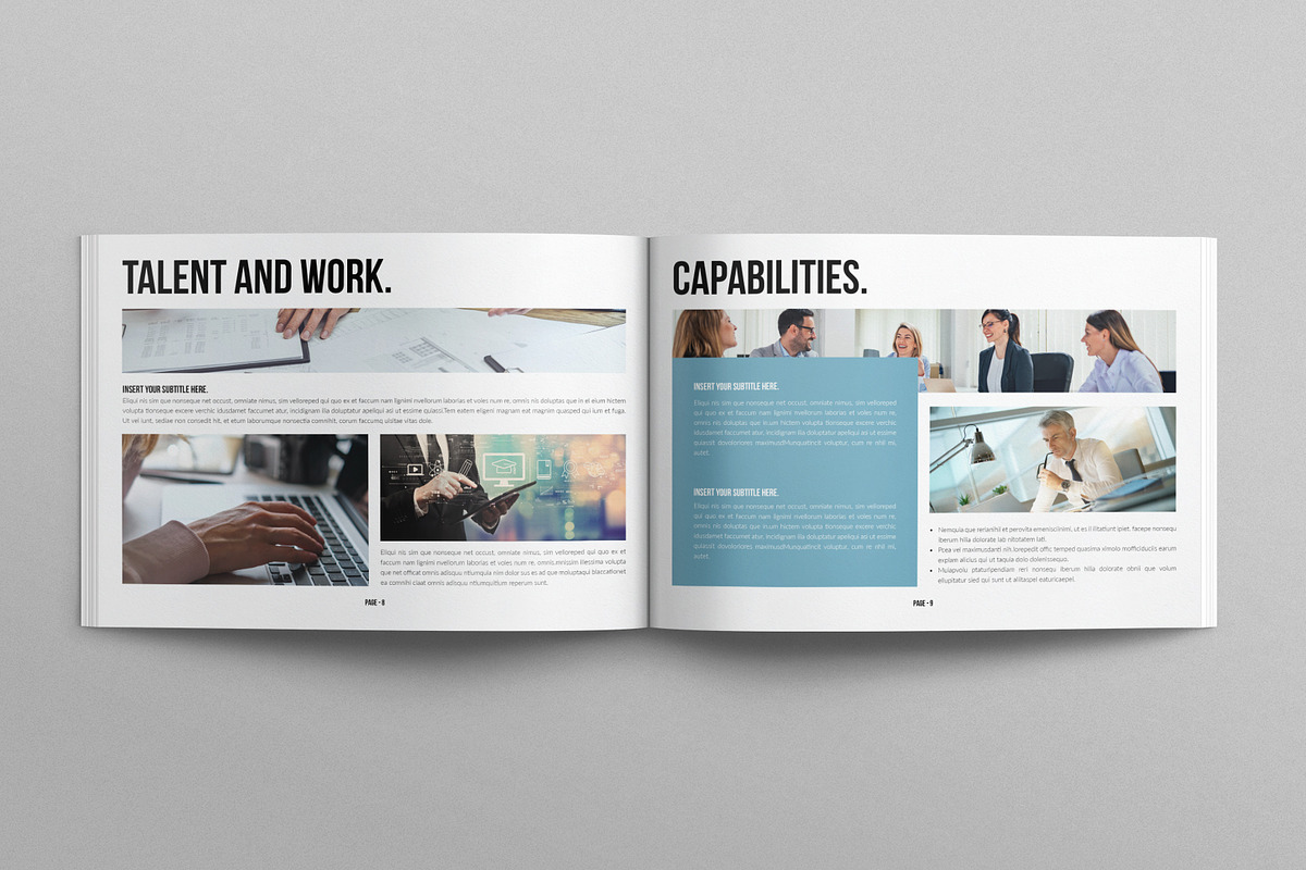 Business Proposal Template Landscape, a Brochure Template by E-Type (Photo 4 of 7)