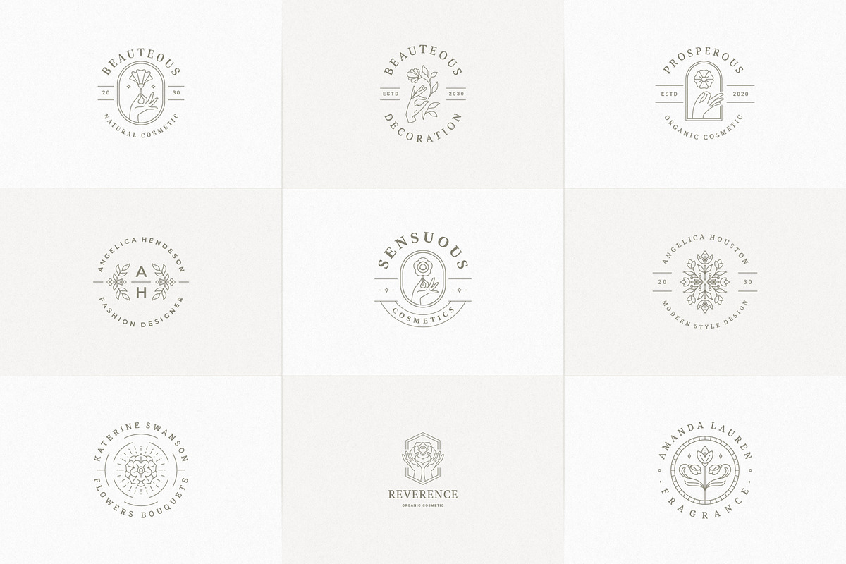 36 Botanical Logo Templates | Canva, a Branding & Logo Template by Vasya Kobelev (Photo 9 of 10)