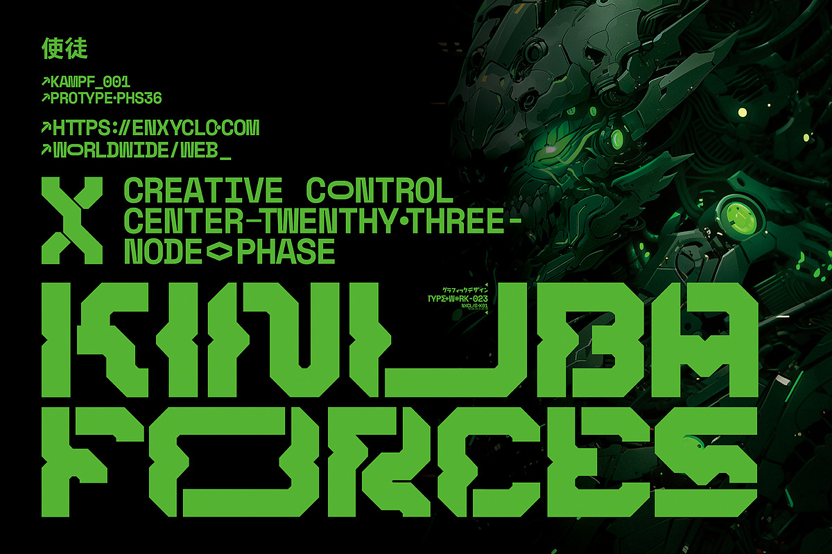 NCL ROBOWAPIX - Cyberpunk Futuristic, a Sans Serif Font by Enxyclo Studio (Photo 11 of 11)