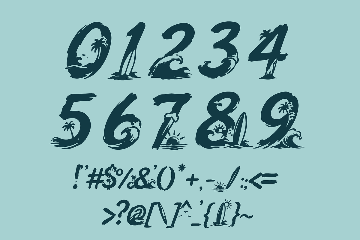 ShoreTide - Surf Ocean Waves, a Handwritten Font by HypeWorksCo (Photo 9 of 9)