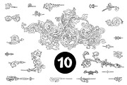 Vintage frames and elements. Big set, a Pattern Graphic by ZotovShop (Thumbnail 11 of 12)