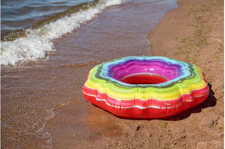 Colorful inflatable emerald circle, a Nature Photo by COLORFUL
