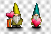 Hand Drawn Cute Gnomes Isolated, a Decorative Illustration by BazziBa♥ (Thumbnail 2 of 3)