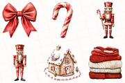 Cozy Winter Candy Cane Clipart, an Illustration by OK Design (Thumbnail 2 of 5)