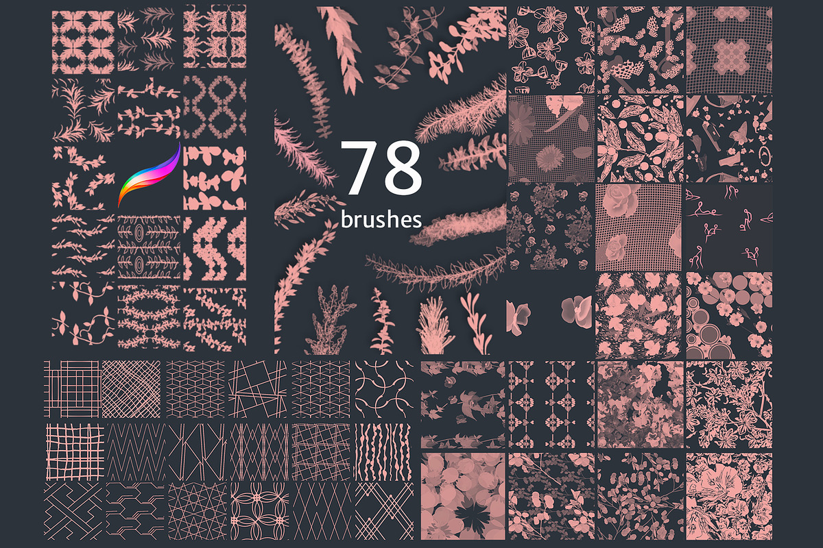 78 Brush-pattern-flow PROCREATE, a Brush Add-On by Pachel (Photo 11 of 13)