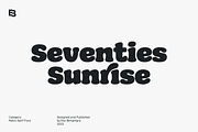 Seventies Sunrise; Retro Fonts, a Font by Eko Bimantara (Thumbnail 1 of 14)