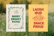 Cherry Chuckle - Chunky Hand Drawn, a Sans Serif Font by Imoodev (Thumbnail 3 of 10)