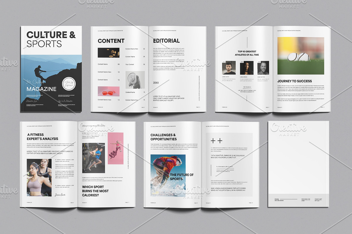 Sports and Culture Magazine, a Magazine Template by ClickPaint_Studio (Photo 1 of 4)