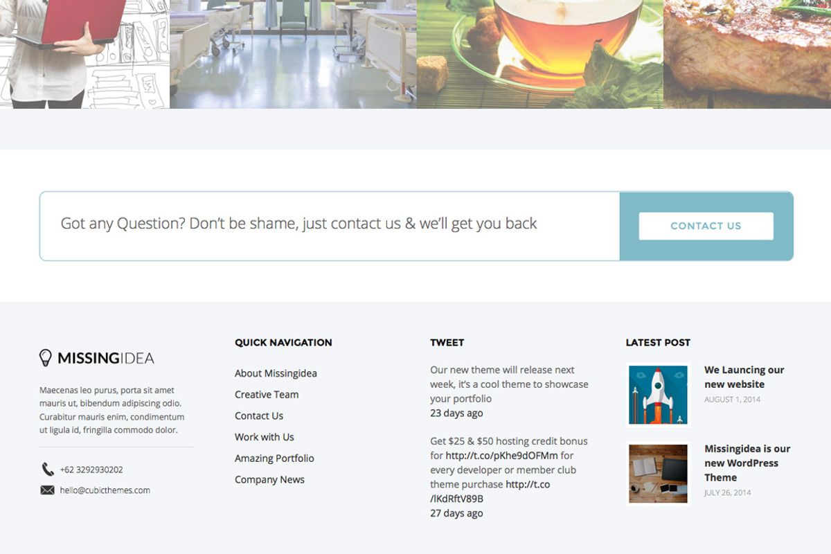 Missingidea HTML, a HTML Template by Cubicthemes (Photo 3 of 4)