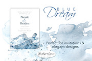 Blue Watercolor Washes+Papers, an Illustration by Feather Grace Designs (Thumbnail 6 of 7)