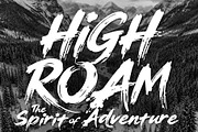 HighRoam - Wild Spirit Fonts, a Handwritten Font by HypeWorksCo (Thumbnail 1 of 14)