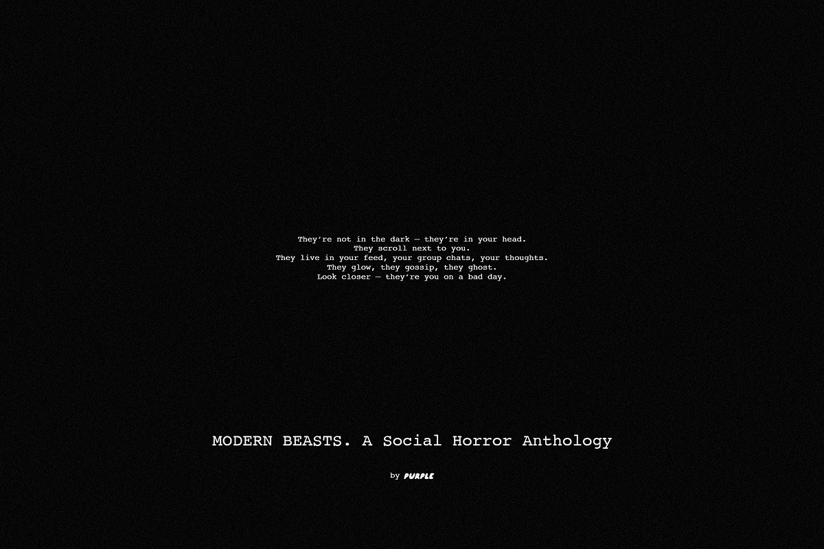 Modern Beasts: Social Horror, a Person Illustration by Purple (Photo 2 of 10)