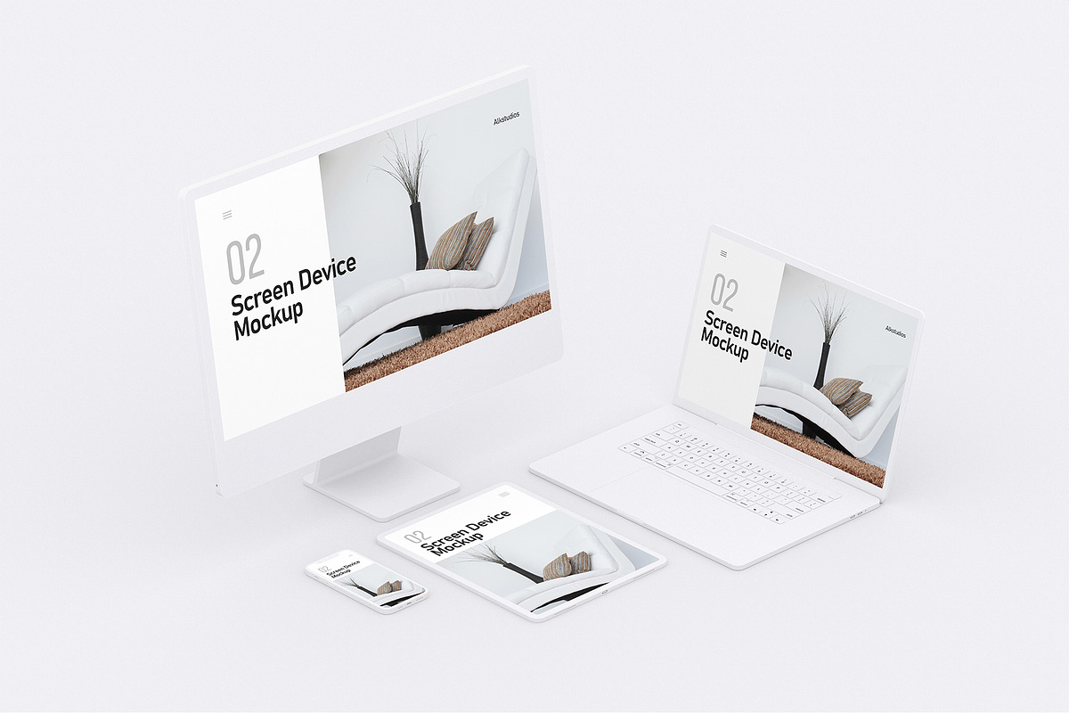 Screen Device Mockup, an iPhone Mockup by AlkStudio (Photo 1 of 12)