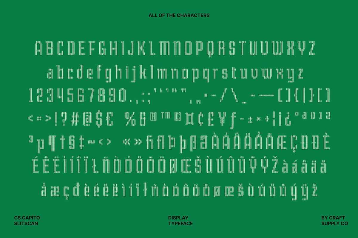 CS Capito Slitscan, a Sans Serif Font by Craft Supply Co. (Photo 8 of 8)