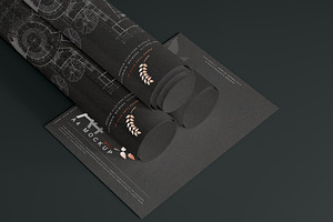 Rolled Paper & Tube Mockup