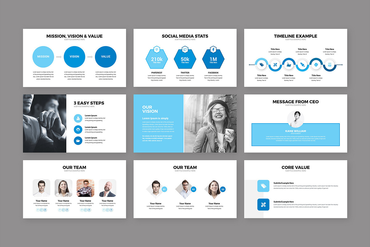 Modern Creative Business PowerPoint, a Presentation Template by RsmBoutique2021 (Photo 3 of 5)