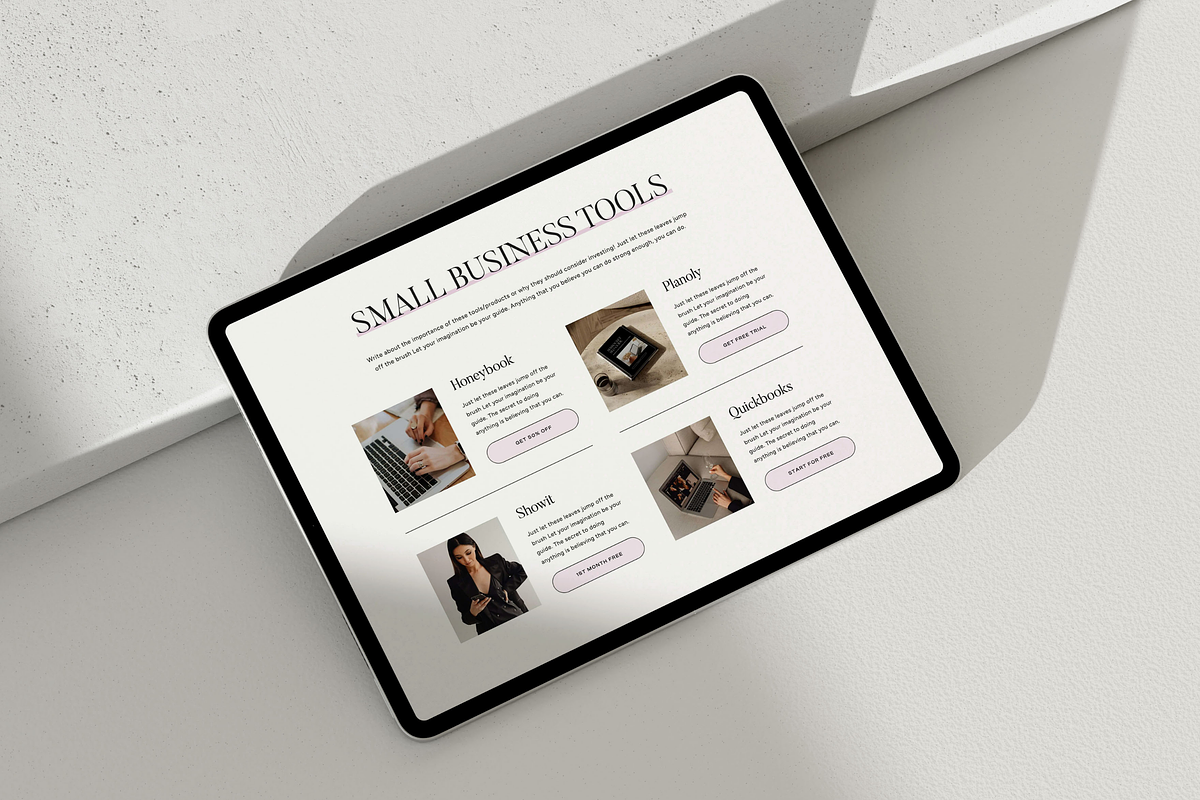 Showit Resources Page Template, a Websites & App Template by Create with Danielle (Photo 3 of 4)