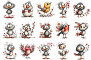 Whimsical Easter Bird Clipart, an Illustration by OK Design (Thumbnail 3 of 6)