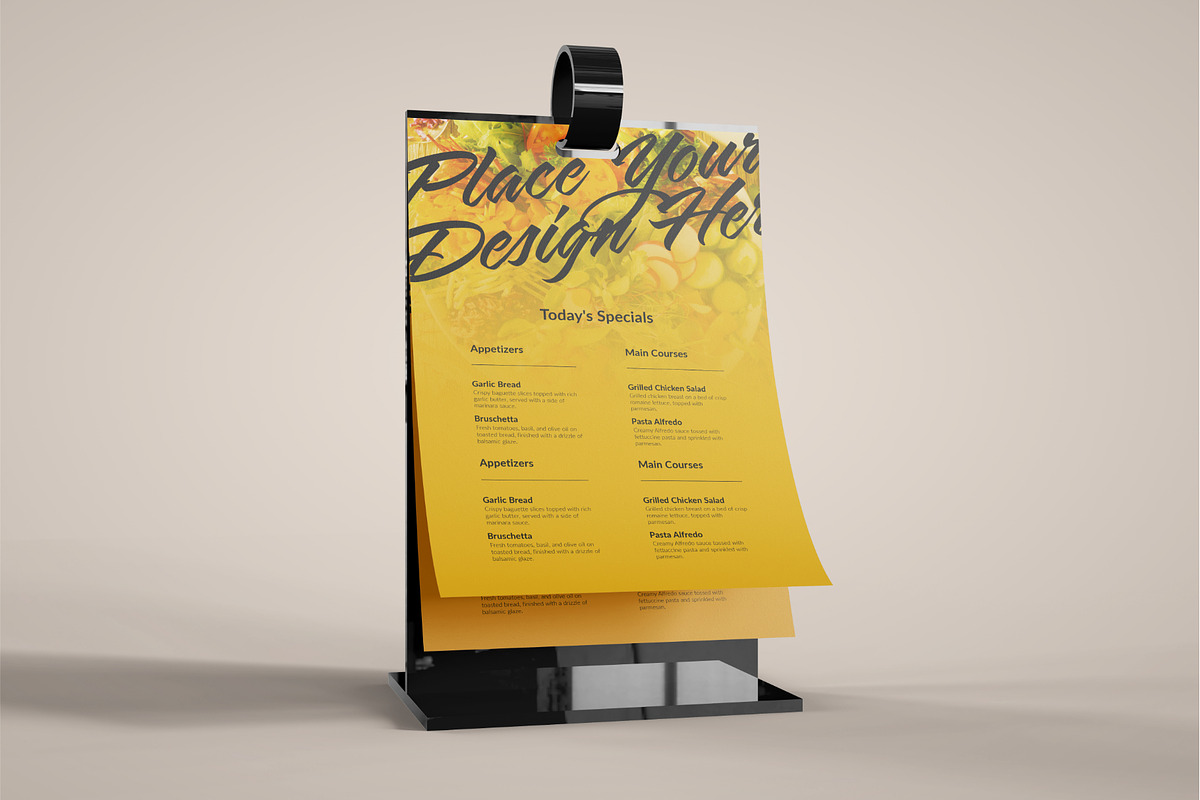Table Tent Card Mockup, an Advertising Mockup by Muhazdinata (Photo 2 of 11)