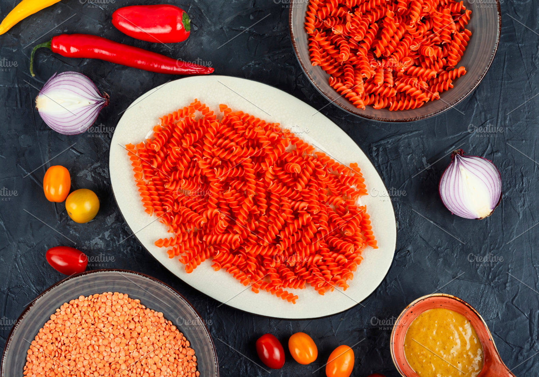 Vegan Pasta, a Food & Drink Photo by MLunov MLunov