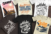 Summer surf t-shirt print, an Illustration by Urbanshop (Thumbnail 1 of 4)