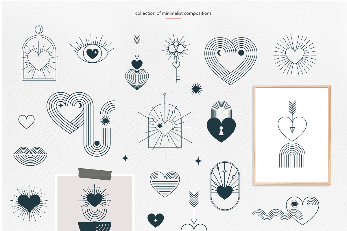 Minimalist Boho Valentine's day, a Decorative Illustration by Marish (Photo 6 of 12)