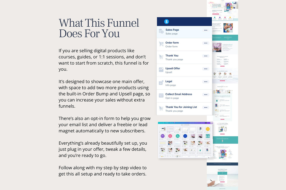 Systeme.io Summer Sales Funnel, a Landing Page Template by Hayley's Digital Hub (Photo 2 of 10)