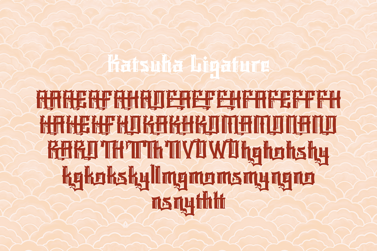 Katsuha - Japanese Font Style, a Font by madeDeduk (Photo 10 of 10)