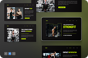 Strongfit Fitness & Gym Keynote, a Presentation Template by Annora Studio (Thumbnail 1 of 5)