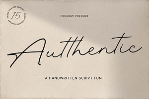 Autthentic Handwritten Script Font