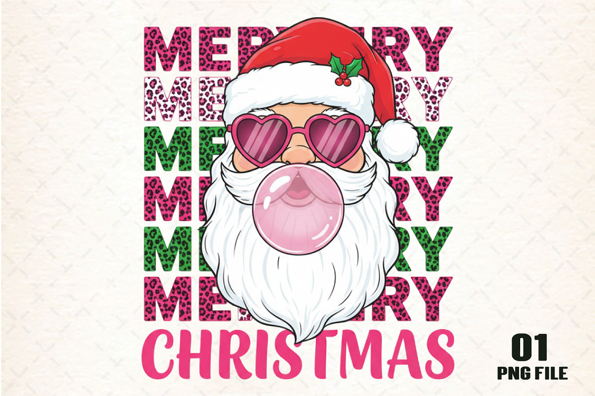 Merry Christmas Santa PNG, an Illustration by DreamCafeArt (Photo 1 of 4)