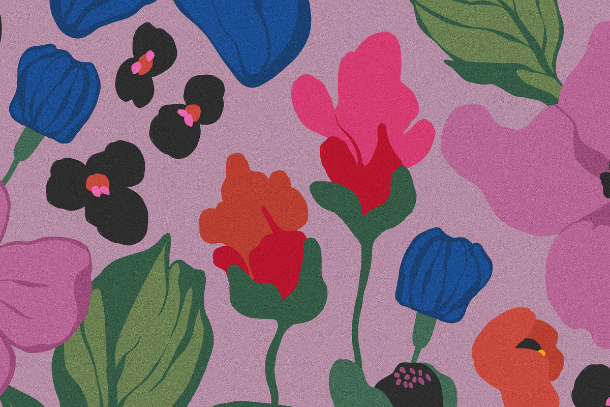 Moody Modern Floral Seamless Pattern, a Pattern Graphic by likorbut (Photo 12 of 13)