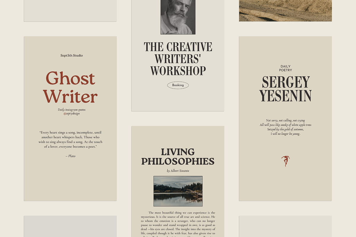 Writers Social Media Vol.5 for CANVA, a Social Media Template by September 5th (Photo 21 of 24)
