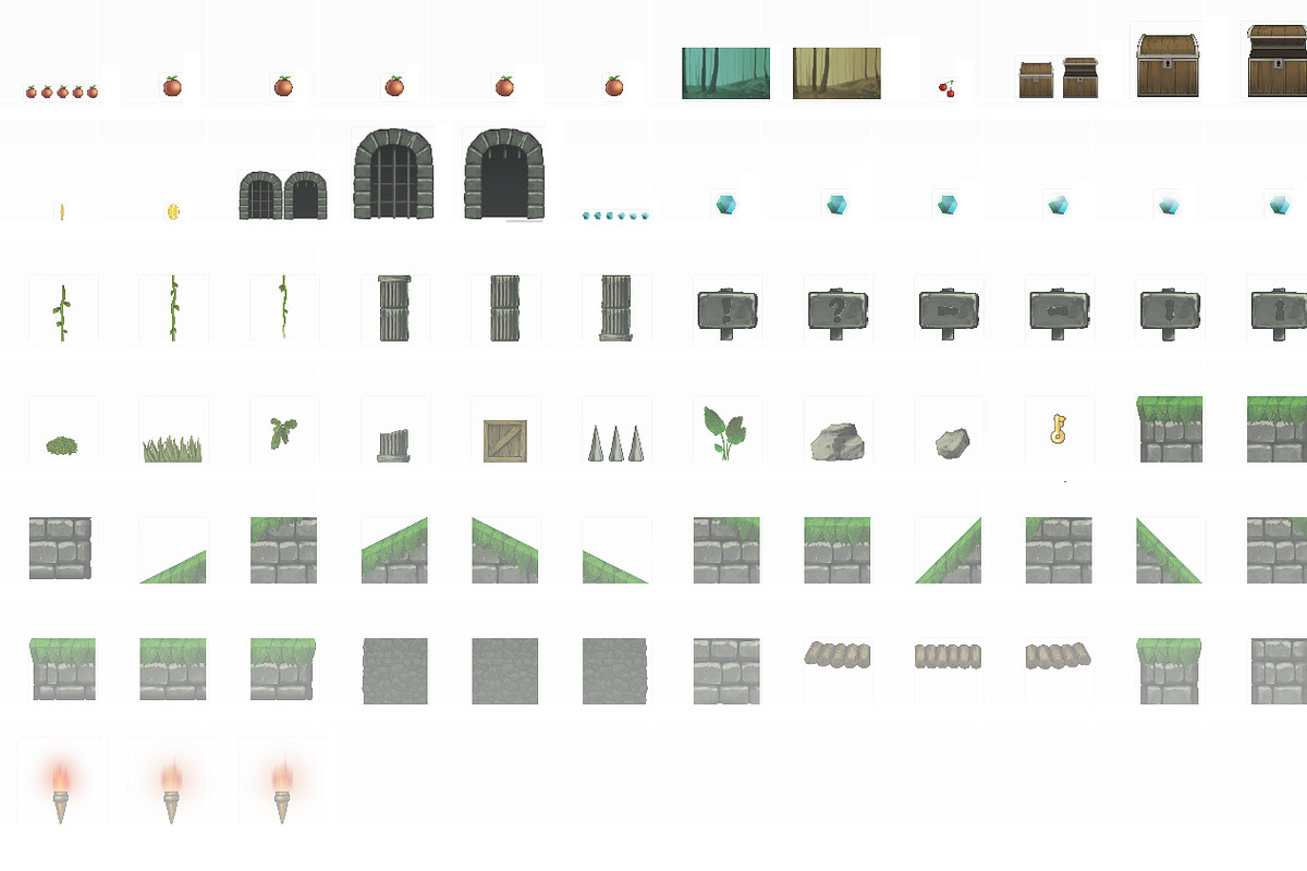 Platformer tileset HD 2: Forest, an Object Graphic by LudicArts (Photo 5 of 5)