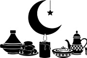 50 Ramadan Iftar Silhouette Bundle, an Illustration by Gfx_Store (Thumbnail 10 of 49)