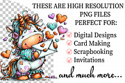 Whimsical Valentine Unicorn Clipart, an Illustration by Daily.Designs (Thumbnail 2 of 8)