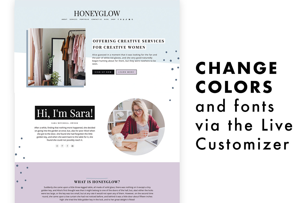 Honeyglow Wordpress Theme Blog, a WordPress Template by ltsdesigns (Photo 3 of 4)