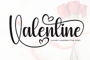 Valentine | Script Font, a Handwritten Font by Scratchones (Thumbnail 1 of 9)